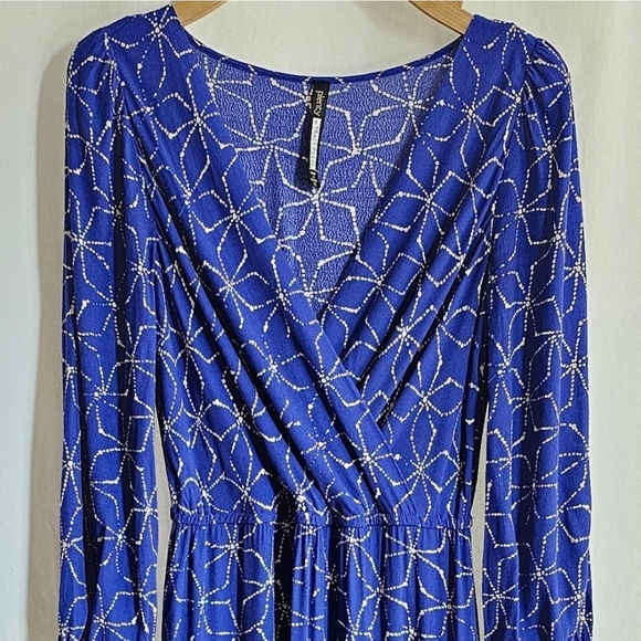 Anthropologie x Plenty by Tracy Reese Aleah Blue & White Floral Midi Dress - Picture 8 of 15